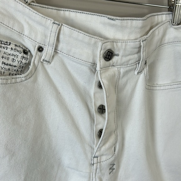 KSUBI Chitch Whitenoise Jean Button Fly T box White Mens Stretch Sz 32 NEW - Picture 9 of 16